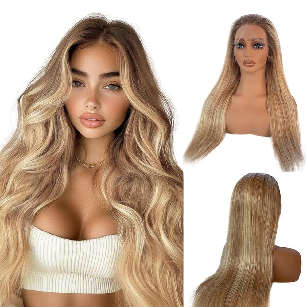 Blonde Wavy Hair Wig